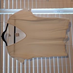J Crew ivory top, size L